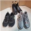 Image 1 : 3 PAIRS OF AS NEW SIZE 9 FOOTWEAR INCLUDING LEVI'S, SKETCHERS AND  PROSPECTOR