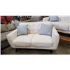 Image 2 : AS NEW MAZIN FURNITURE 3 PC MODERN SOFA, LOVESEAT AND CHAIR W/ THROW PILLOWS