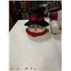 Image 2 : SNOWMAN WITH SNOWFLAKE FIGURE AND COOKIE JAR