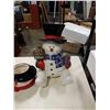 Image 7 : SNOWMAN WITH SNOWFLAKE FIGURE AND COOKIE JAR