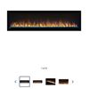 Image 1 : NEW NAPOLEON NEFL60B-1 ELECTRIC FIREPLACE LINEAR 60"