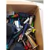 Image 2 : BOX OF POWER BANKS, BLUETOOTH SPEAKERS, KNIVES, AND LIGHTERS