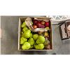 Image 2 : BOX OF DECORATIVE FRUIT, NEW GARDEN FENCING, AND HOME DECOR