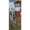 Image 1 : 2 STAINLESS FLOOR LAMPS W/ SHADES