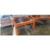 Image 2 : TEAK COFFEE AND END TABLE W/ TILE TOP