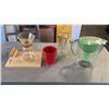 Image 1 : GLASS POUR OVER COFFEE MAKER, CHEESE BOARD, BRITTA WATER JUG AND 2 VASES