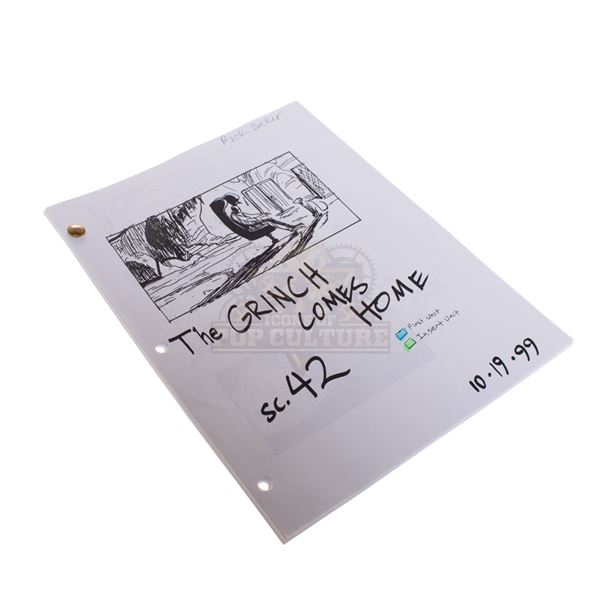 How the Grinch Stole Christmas – Production Used Storyboard Script – H2-147