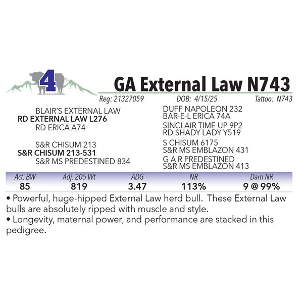 GA External Law N743