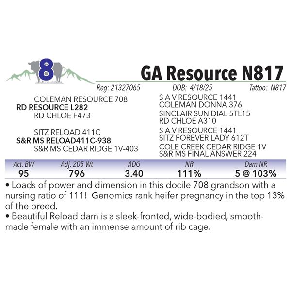 GA Resource N817