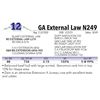 Image 1 : GA External Law N249
