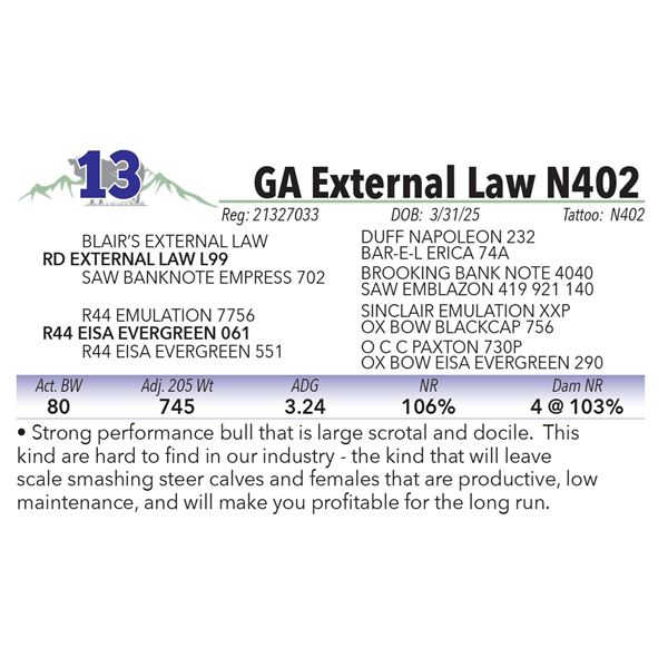 GA External Law N402