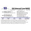 Image 1 : GA External Law N402