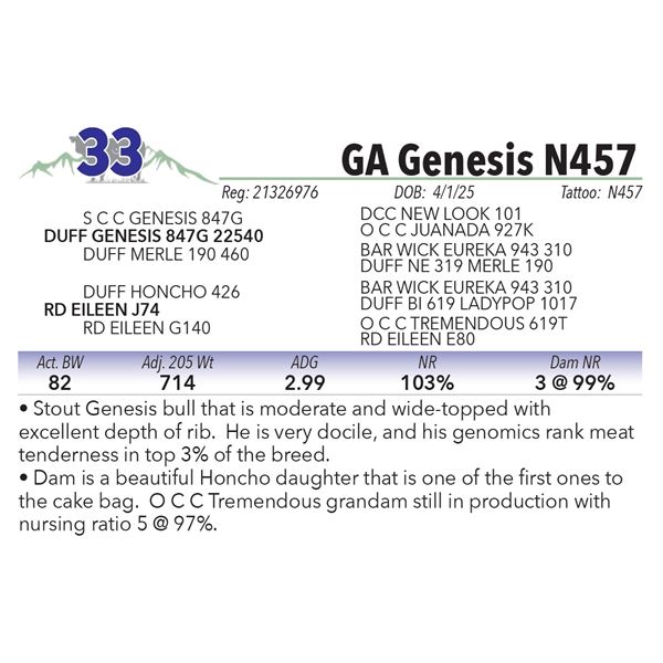 GA Genesis N457
