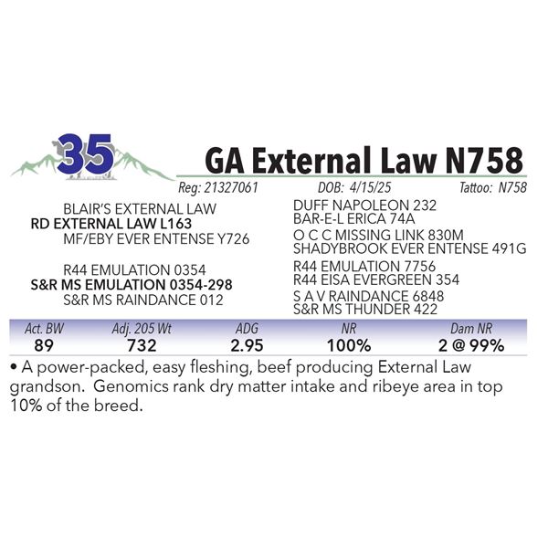 GA External Law N758