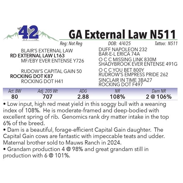 GA External Law N511