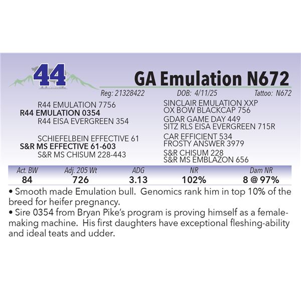 GA Emulation N672