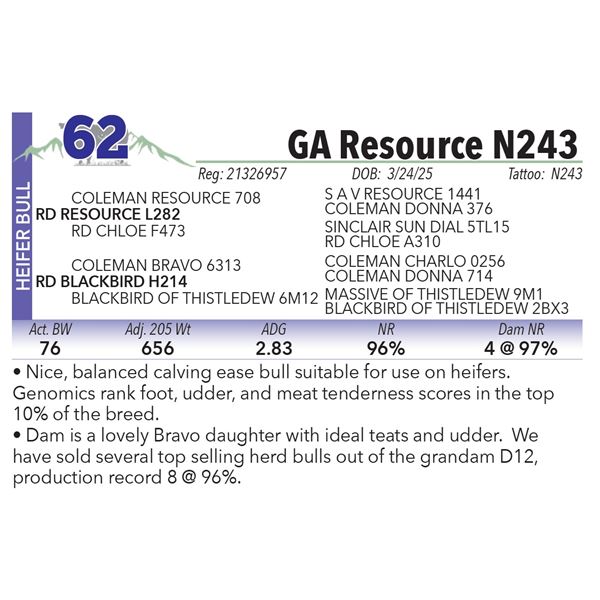 GA Resource N243