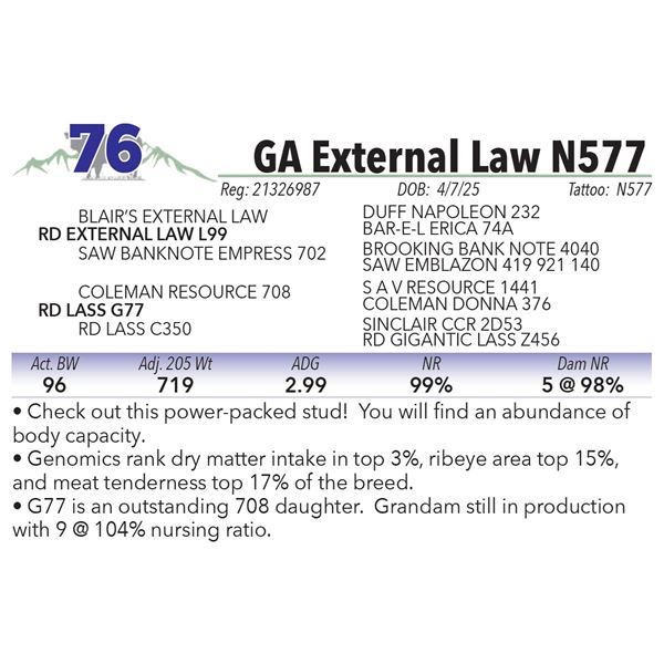 GA External Law N577