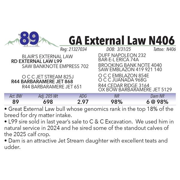 GA External Law N406