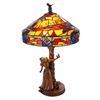Image 1 : A Snow White Limited Edition Stained Glass Lamp.