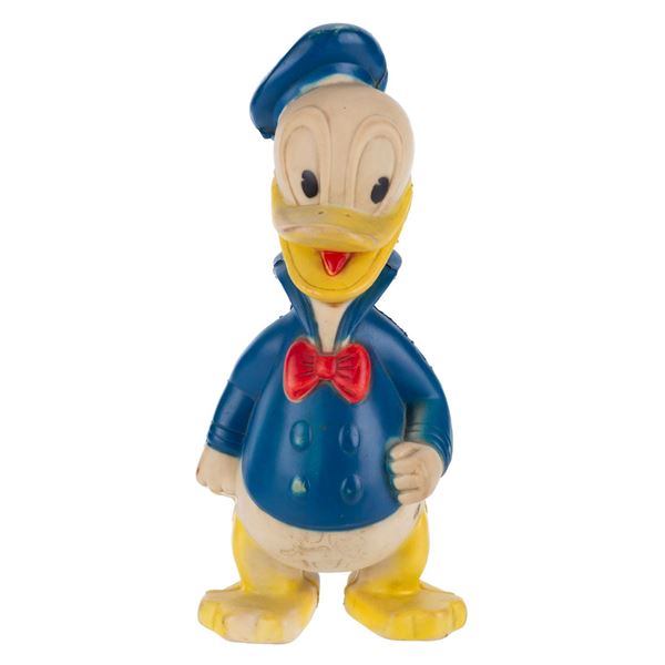 A Donald Duck Rubber Figure.