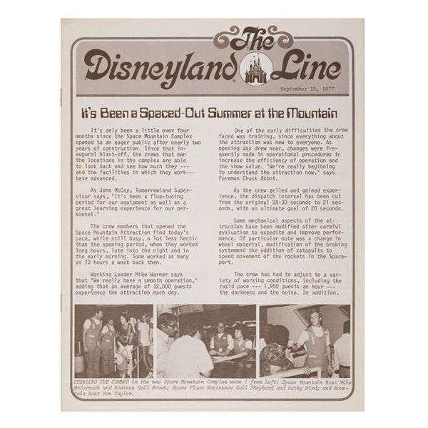 A 1977 Issue of The Disneyland Line.