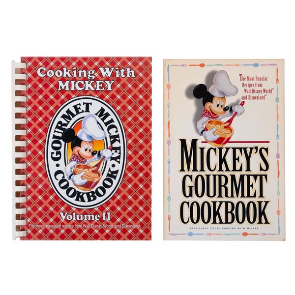 A Pair of Mickey's Gourmet Cookbooks.