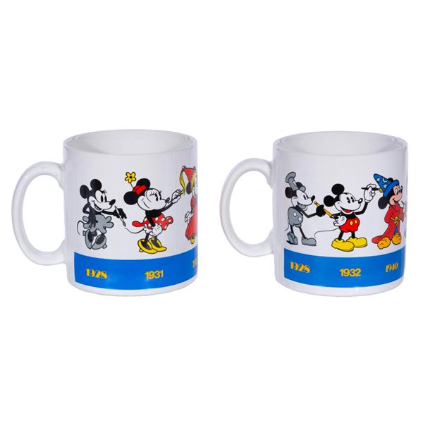 Mickey and Minnie Through The Years Coffee Cups.