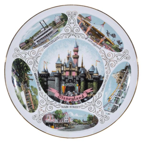 A 1960s Disneyland Souvenir Collector's Plate.