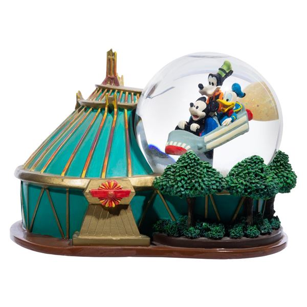 A Space Mountain New Tomorrowland Snow Globe.