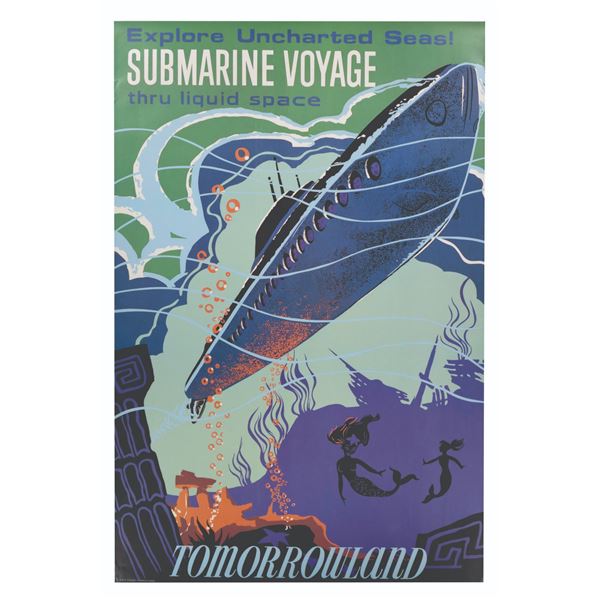 A Disney Gallery Submarine Voyage Attraction Poster.