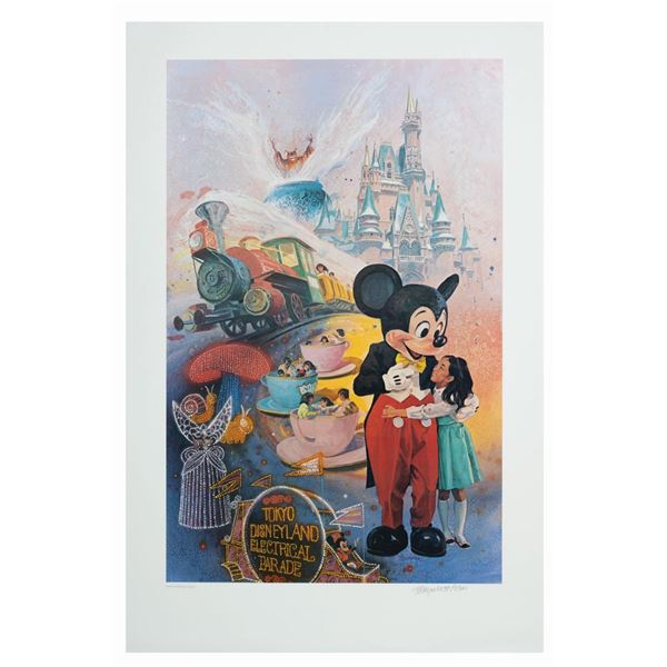 A Charles Boyer Signed Tokyo Disneyland 5 Years Print.