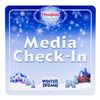 Image 1 : A "World of Color Winter Dreams" Media Check-In Sign.