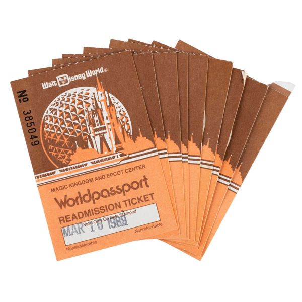 A Collection of Walt Disney World Worldpassports.
