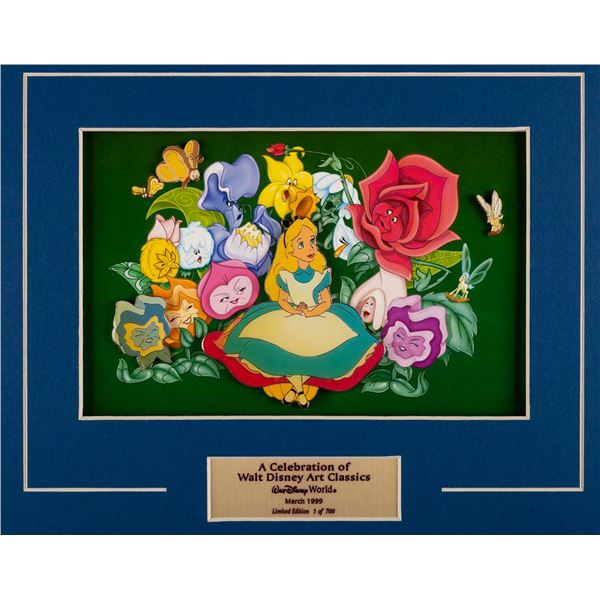 A Walt Disney Art Classics Alice in Wonderland Pin Set.