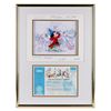 Image 1 : A "Millennium Magic" Cel and Disney Stock Certificate.