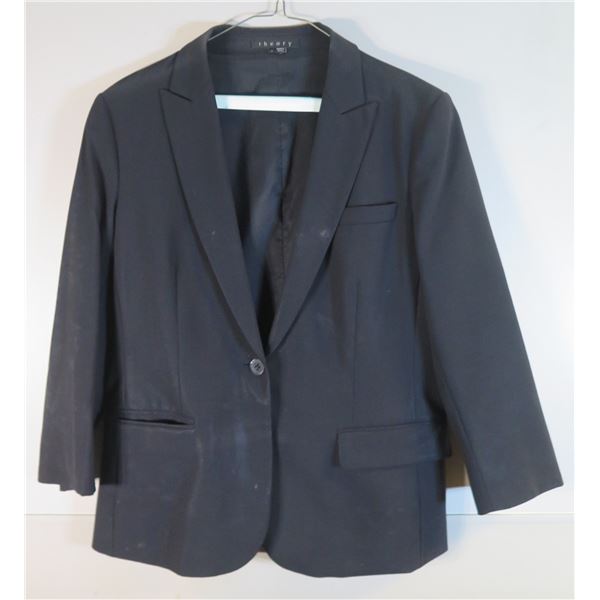 Theory Black Blazer, Size 12