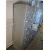 Image 2 : Qty 3 Locker Sections w/ 10 Compartments 17"x12"x64"H each (missing some keys & locks)
