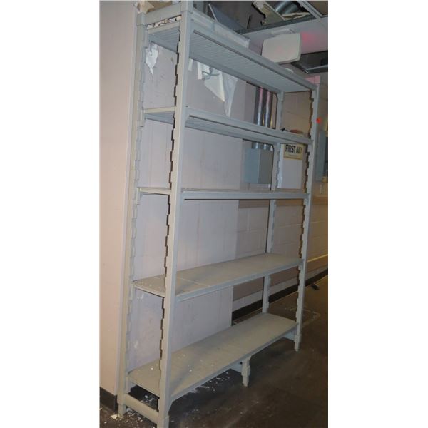 Cambro 4-Tier Industrial Plastic Shelving w/ Removable Sections 58"x13"x84"H