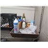 Image 13 : Contents of Closet: Vacuums, Mops, Brooms, Wire Mesh Shelf, Supplies, etc (sink not included)