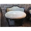 Image 2 : Qty 2 Wooden Chairs w/ Upholstered Seats & Backs 24"x15"x25"H