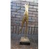 Image 1 : Reaching Figure Abstract Statue on Stone Base 30"H