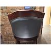 Image 8 : Qty 4 Wooden Chairs w/ Upholstered Seats & Backs 21"x17"x43"H