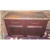 Image 1 : Wooden Cabinet w/ 2 Drawers, 2 Doors & Stone Top 40"x20"x33"