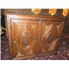 Image 4 : Alfonso Marina Wooden Cabinet w/ 2 Carved Doors & Inside Shelves 50"x26"x41"H