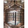 Image 1 : Metal Hanging Lantern 9"x9"x14" (no key)