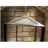 Image 4 : Metal Hanging Lantern 9"x9"x14" (no key)