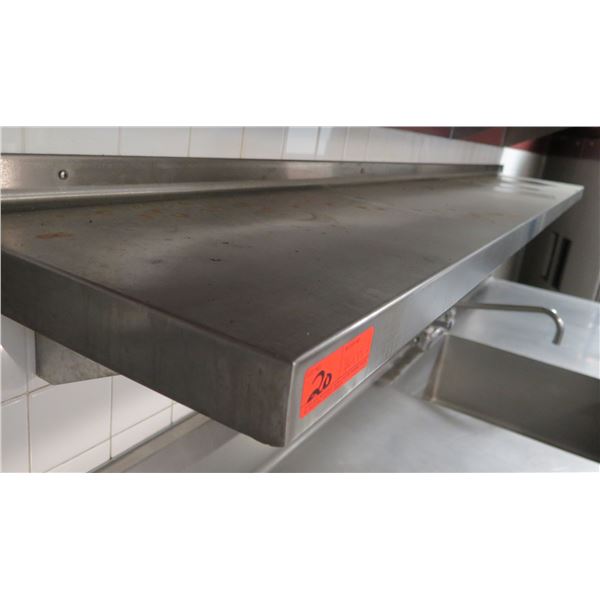 Metal Wall-Mount Shelf 96"x14"W
