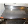 Image 2 : Metal Double Sink w/ Dual Drainboards & Undershelf 120"x30"x36"H