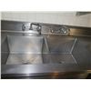 Image 3 : Metal Double Sink w/ Dual Drainboards & Undershelf 120"x30"x36"H